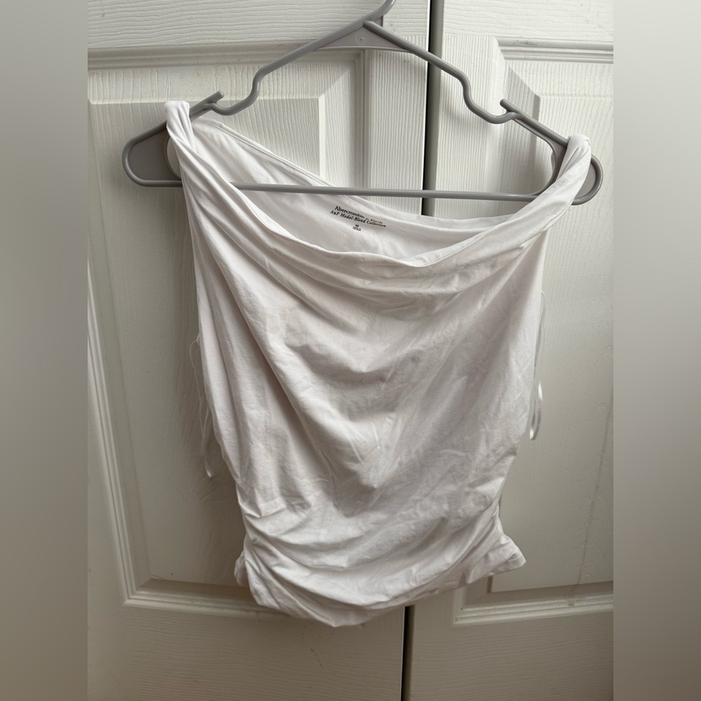 Abercrombie & Fitch White Modal-Blend Top